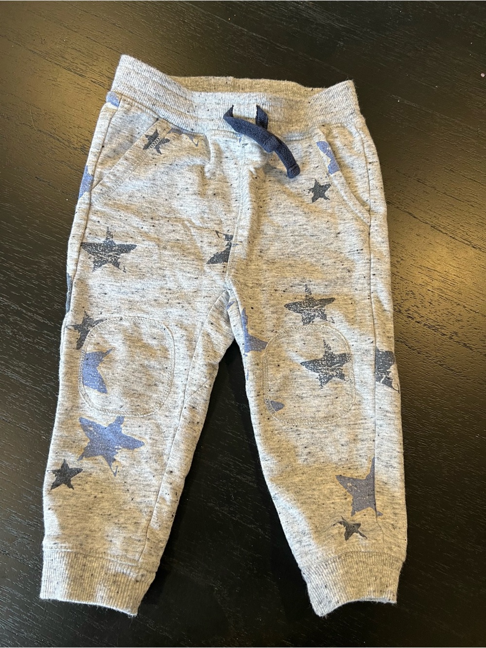 Splendid Grey Jogger Pants with Blue Star & Moon Print